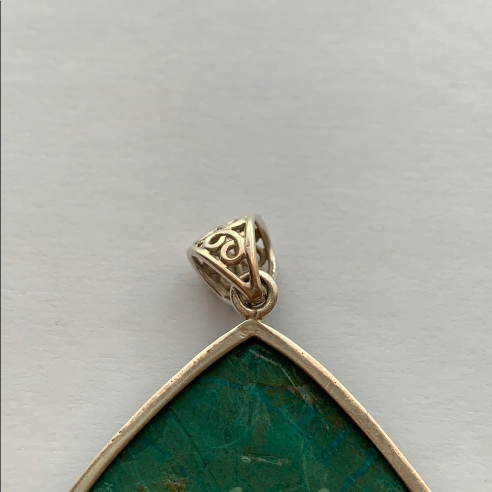 Sterling Silver Chrysocolla Pendent - image 5